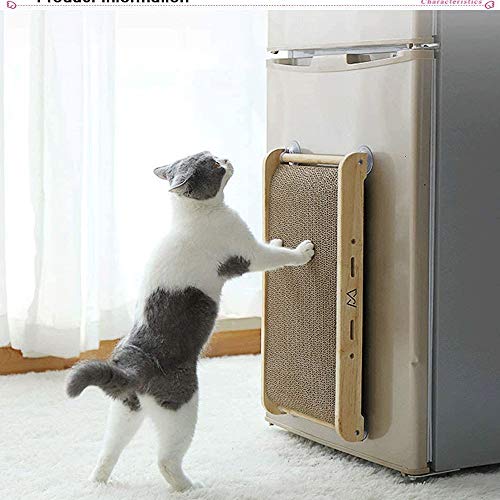Z-Color Cat Scratch Vertical Cartón Ondulado Gatito Gato Hierba gatera Rascar la Estera del cojín del Consejo Rascador for Gatos Juguete Accesorios de Juego, Estrecho