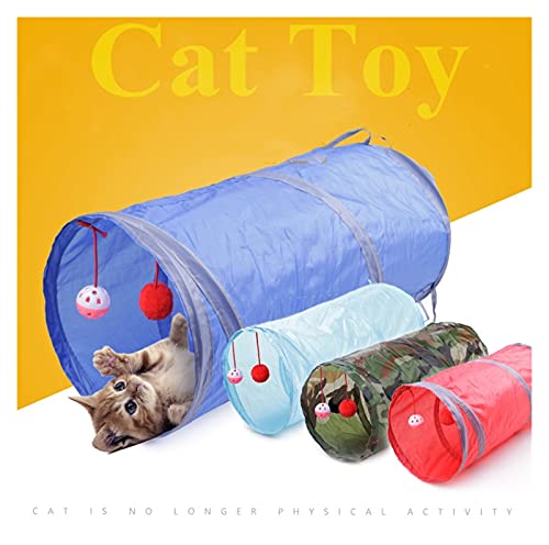 Z-Y Túnel Gatos Indoor 2/3/4 5-Way Cat Tunnel Tube Gatito Tunnel Bored Cat Pet Toys Peek Hole Toy Cat Puppy Kitty Gatito Conejo (Color : 5 UK)