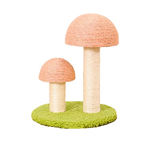 Zanahoria gato rasguño tablero pequeño gato trepador marco súper portátil garras garras garras alineadas en la playa gato gato escalada gato rasguño poste (Color : Small mushrooms)