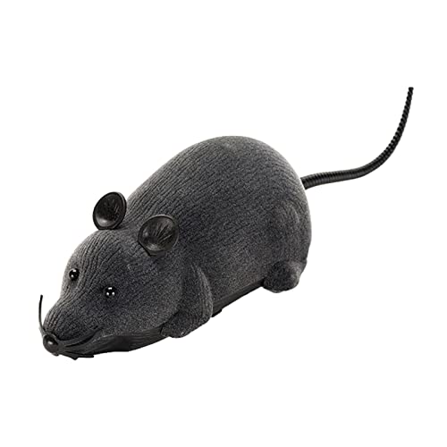 Zayaa Juguetes automáticos para Gatos - Juguete de simulación de Ratones Peludos, 28 cm / 11 Pulgadas Juguete de Control Remoto para Ratones móviles para Gatitos Ejercicio en Interiores y Exteriores