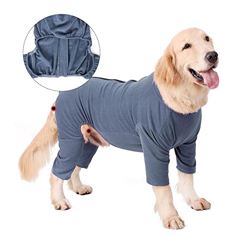 Zayaa Recovery Dog Shirt - Traje de recuperación Suave antilamido para Perros, Gatos, después de la cirugía - Traje cálido de Manga Larga con Alta Elasticidad - Monos para el hogar, el automóvil