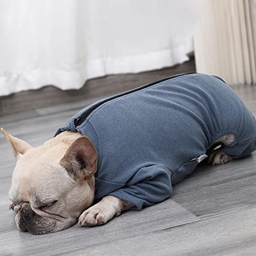 Zayaa Recovery Dog Shirt - Traje de recuperación Suave antilamido para Perros, Gatos, después de la cirugía - Traje cálido de Manga Larga con Alta Elasticidad - Monos para el hogar, el automóvil