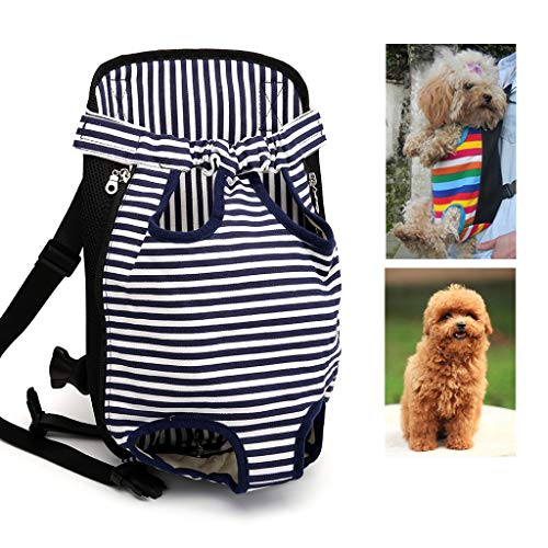 ZDVHM Mochila Animal doméstico del Gato del Perro hacia Fuera portátiles Ajustables cómodas Bolsas Delanteras Manos Libres for Viajar Ligeros Bolso de Las Compras Mochila (Size : L)