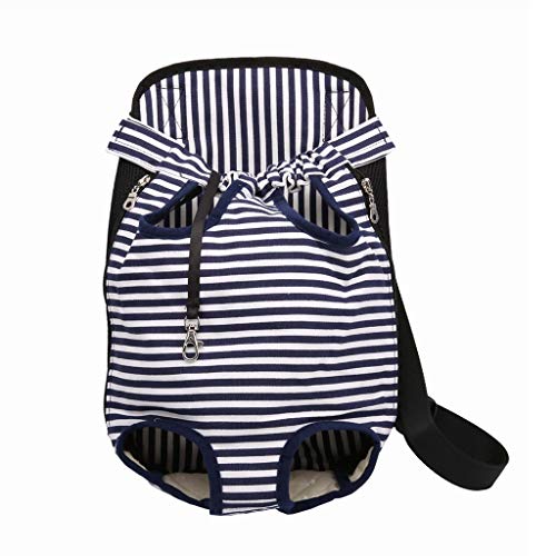 ZDVHM Mochila Animal doméstico del Gato del Perro hacia Fuera portátiles Ajustables cómodas Bolsas Delanteras Manos Libres for Viajar Ligeros Bolso de Las Compras Mochila (Size : L)