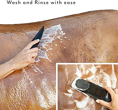 ZGHYBD Original for Horses Dogs 6-in-1 Shedding Grooming Massage, Horse Brushes for Grooming, Horses Neat Pet Grooming Brush Massage Comb Horse Shedding Tool Kit, Easy To Clean