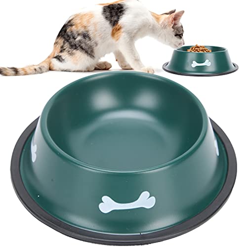 Zhehanwufb Comedero Para Mascotas, Comedero Para Gatos Y Perros De Acero Inoxidable, Adecuado Para Perros Y Gatos De TamañO Mediano (Rojo)