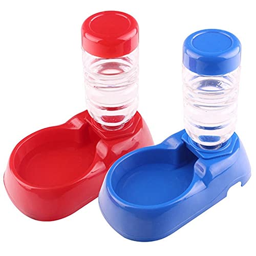 ZHHOOHAG Comedero Perro Perro/Gato Fuente Perro Bebida Bebida Gato alimentación Agua automática Mascota alimentador Bebedor Productos Mascotas dispensador de Agua Comedero Gato (Color : RD)