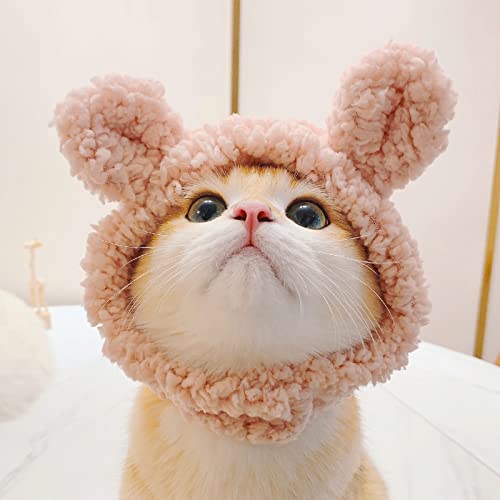 ZHIERPIUS Sombrero de Mascota Exquisito, Perro Gato Sombrero Lindo Mascota Accesorios Accesorios Mascota Peluche Tapa for pequeños Perros Grandes Gatito Cachorro Invierno Sombrero Caliente