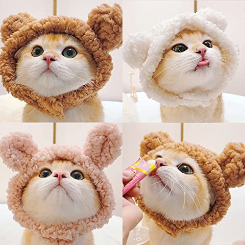 ZHIERPIUS Sombrero de Mascota Exquisito, Perro Gato Sombrero Lindo Mascota Accesorios Accesorios Mascota Peluche Tapa for pequeños Perros Grandes Gatito Cachorro Invierno Sombrero Caliente
