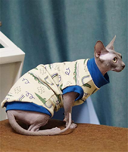ZHIHAN Chaleco de Dibujos Animados de algodón de Ropa de Gato esfinge, Color 1, S