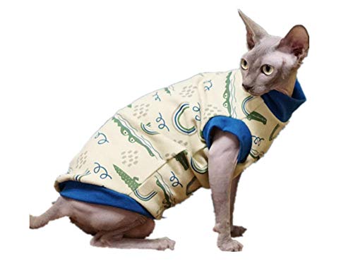 ZHIHAN Chaleco de Dibujos Animados de algodón de Ropa de Gato esfinge, Color 1, S