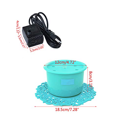 zhiwenCZW - Dispensador de agua eléctrico para animales de compañía, gato, con circulación automática, para perro, fuente de alimentación de oxígeno