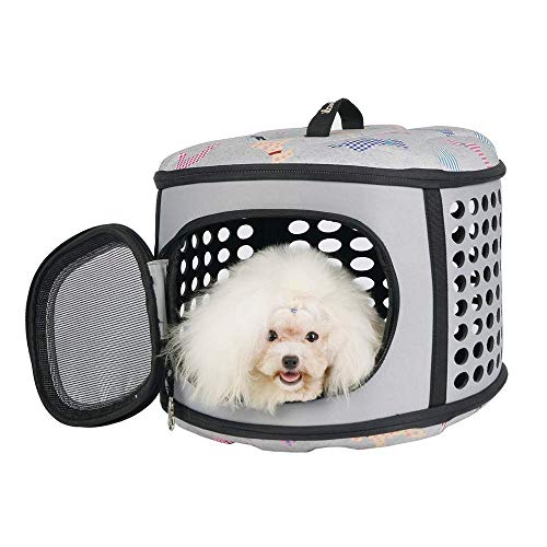 ZHWDD Paquete de Perro Bolsa de Mascotas Paquete de Transporte Eva Caja de Mascotas Plegable (Color: Gris) qujunji (Color : Gray)