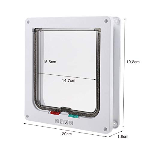 ZHXY Puerta para Gato,Puerta Mascotas,Puerta basculante para Gatos y Perros,Entrada y Salida controllabile,Material ABS,Puerta para Mascotas para Gatos y Perros pequeños.