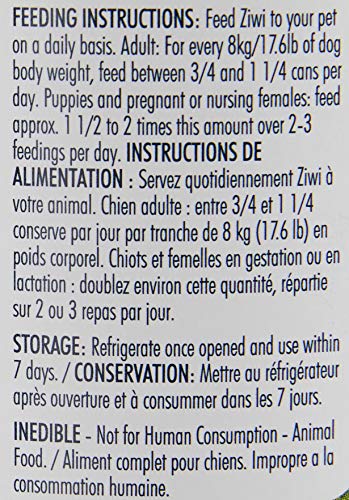 Ziwi Peak Daily Dog Cuisine - Bote de caballa y Cordero (390 g, 12 Unidades)