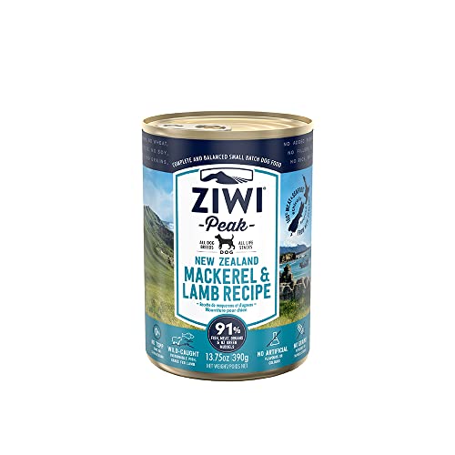 Ziwi Peak Daily Dog Cuisine - Bote de caballa y Cordero (390 g, 12 Unidades)