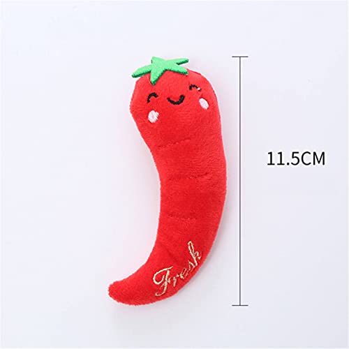 ZJHGQ Catnip Toys - Juguetes para gatos de interior, juguete interactivo para masticar gatos para gatitos, gatitos, granja, chile