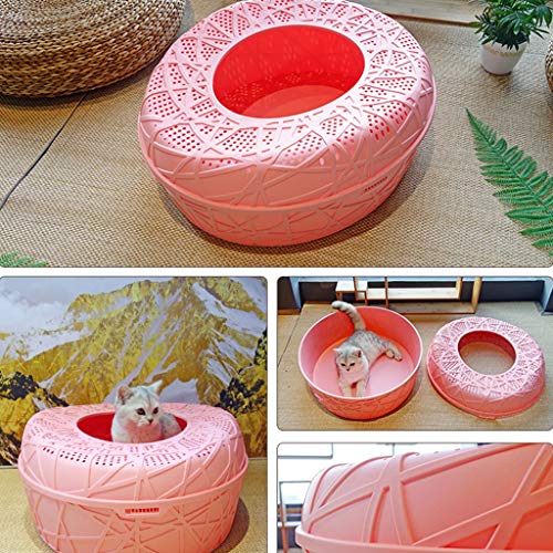 zlw-shop Arenero Gatos Tipo de Entrada Superior Caja de Arena Lucha contra Salpicaduras Inodoro for Gatos Plegado en la Cuenca de Arena for Gatos Semi-Cerrado Espacio Extra Grande Caja de Arena