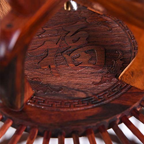 zlw-shop Jaula para Pájaro Jaula de pájaros cáachero Circular pájaro Jaula casa Linterna Madera Talla decoración de Madera Nido de Madera Pajarera (Color : B)