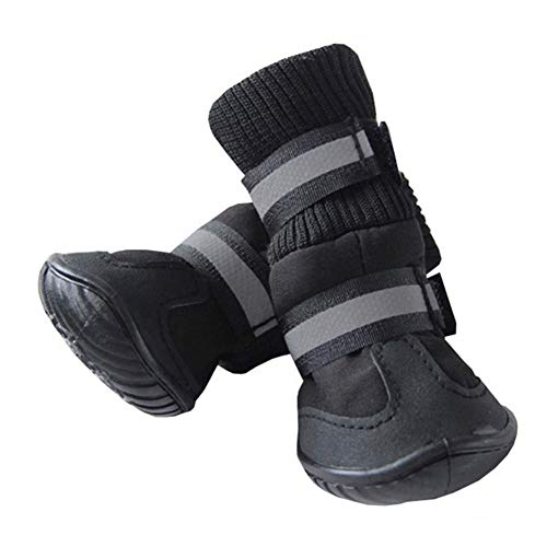 Zmigrapdn - Botas Impermeables de Tela elástica para la Lluvia, tamaño pequeño, Grande, para Mascotas, Cachorros, Antideslizantes, Calcetines para Perro