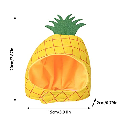 ZMKY Disfraz de piña para perro, gorro de invierno para perro, bonito disfraz de frutas para perros pequeños, disfraz de fiesta de cachorros, disfraz de Halloween, Navidad, ropa para perros y mascotas
