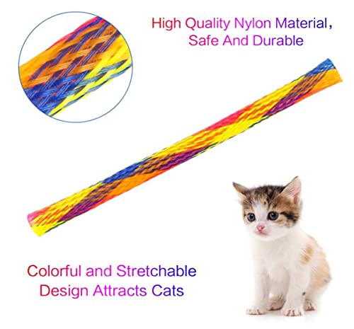 Zodors 25 Piezas Juguete De Primavera Para Gatos Juguete Colorido del Gato Muelle en Espiral para Gato 5 Piezas Bolas de Juguete para Gatos Bolas De Colores Para Gatos Juguetes Interactivos Para Gatos