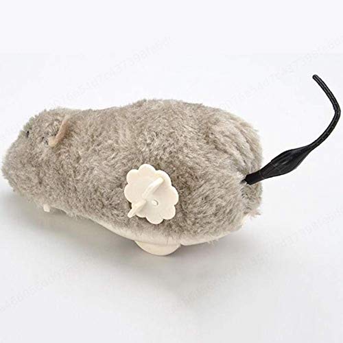 ZOZOSEP Toy for Cat Kitten Play y Chase Ratón de Reloj de Color Aleatorio para Gatos Wind-up Plush Mouse Toys Cat Catch