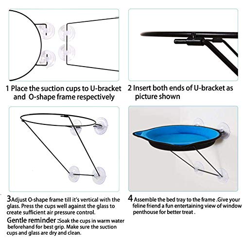 ZTGHS Hamaca para Gatos Cama De Percha para Gatos Montada En La Ventana con Ventosa Tumbona para Ahorrar Espacio Nido Colgante Asiento De Descanso Casa para Mascotas,Marrón