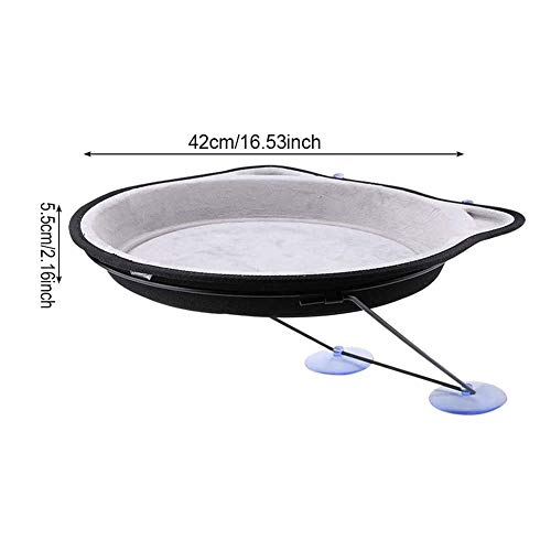 ZTGHS Hamaca para Gatos Cama De Percha para Gatos Montada En La Ventana con Ventosa Tumbona para Ahorrar Espacio Nido Colgante Asiento De Descanso Casa para Mascotas,Marrón