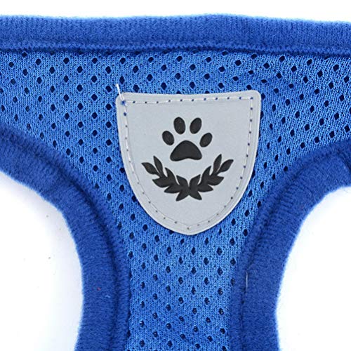 Zunea - Arnés ajustable para cachorros, perros pequeños o gatos, sin tirones, de malla suave, acolchado, arnés con correa y logotipo reflectantes, ideal para entrenamiento, salir a pasear y a correr