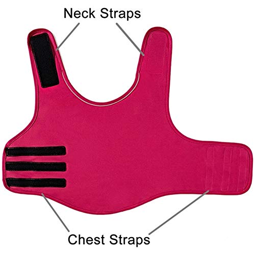 ZUOLUO Trajes Perro Ropa Mascotas Perros Pequeños Chaleco para Perros Anxious Abrigos para Perros medianos Camisas médicas para Perros Rose-Red,XL