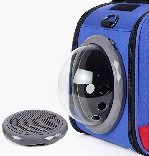 ZUOZUOZUO Bolsa De Cabina para Mascotas con Mochila para Gatos Portátil, Caja para Perros, Mochila, Jaula para Gatos con Bolsa para Gatos, Tricolor + Trébol + Ventilador Pequeño 45X26X27 Cm