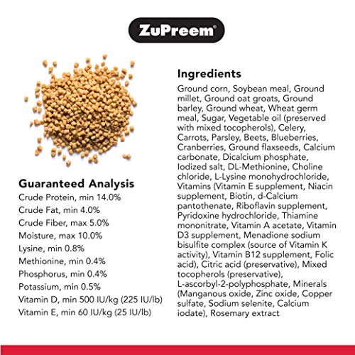 Zupreem - Alimento para Aves Pequeñas Natural | Alimento Periquitos - 1,02 kg