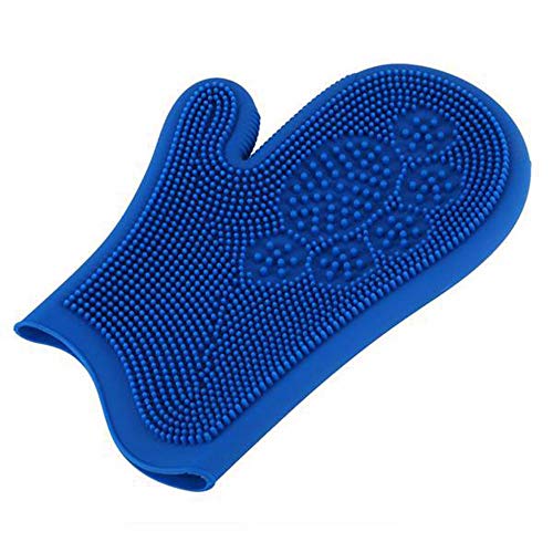 ZXAOYUAN Guante De Aseo para Mascotas: Mitt del Removedor De Pelo De Mascotas Eficiente - Deshedding Brush Glove - Soft Silicone Tips para Masaje Suave - para Gatos Y Perros con Pelaje Largo Y Corto