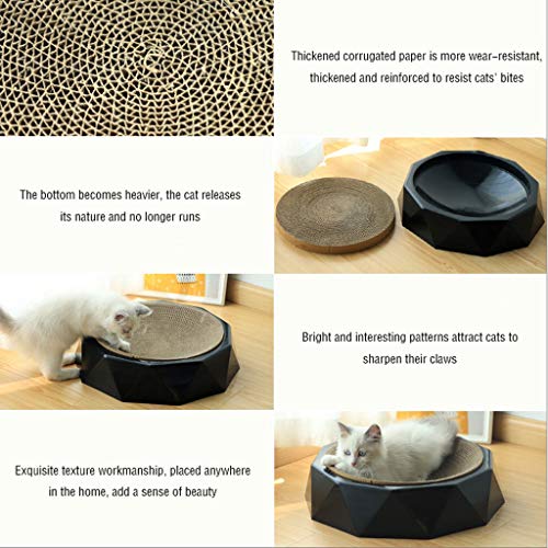Zxb-shop Gato Molienda Garras del Gato arañazos Resistente al Desgaste Papel Corrugado cojín del sofá arañazos de Gato (tamaño : M)