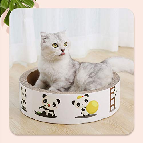 Zxb-shop por arañazo de Gato del Gato de Juguete Junta Redondo Corrugado Arena for Gatos Protector Sofá del Gato (tamaño : M)