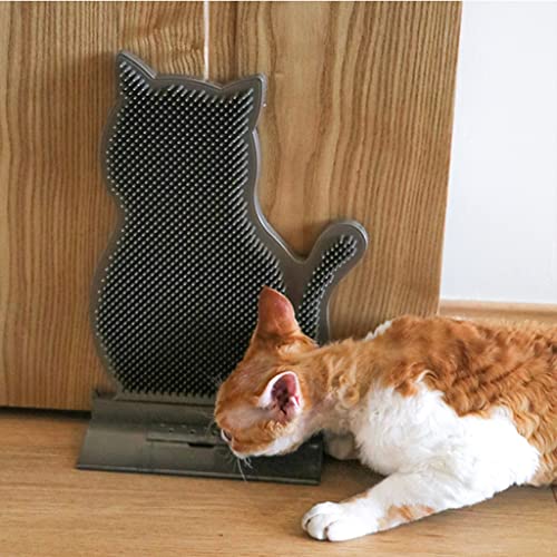ZYYWX Peluquero para Gatos Cepillo de Aseo de Gato Suave, Cepillo de crianza for Mascotas de Esquina, instalación extraíble (Color : Blue, Size : 21x29cm)