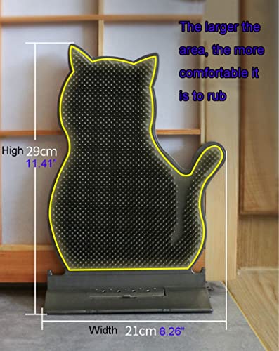 ZYYWX Peluquero para Gatos Cepillo de Aseo de Gato Suave, Cepillo de crianza for Mascotas de Esquina, instalación extraíble (Color : Blue, Size : 21x29cm)