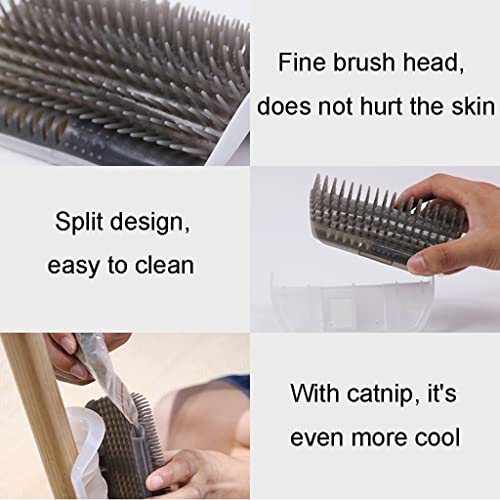 ZYYWX Peluquero para Gatos El Cepillo de Aseo del Gato es Desmontable y fácil de Instalar, Suave y cómodo. (Color : 4pcs, Size : 8.5x13cm)