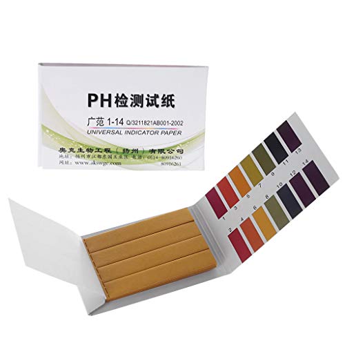 ZZALLL 1-14 PH Tropical Aquarium Cold Water Fish Tank Test Kit 80 Papel de Prueba