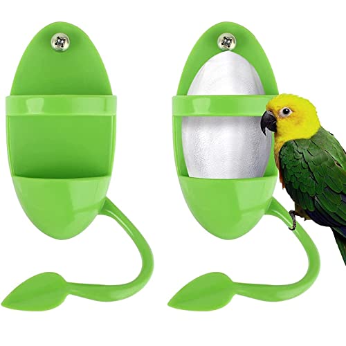2 Piezas Dispensador De Comida Colgante Contenedor De Comida para Pájaros Loro Sepia Hueso Estante de Comida con Sepia para Guardar Frutas Huesos de Calamar Verduras Suministros para Aves de compañía