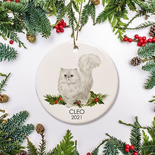 Adorno de Navidad para gatos persas, adorno personalizado para gatos, rescate de gatos, recuerdo de mascotas, para amantes de los gatos