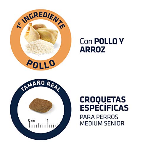 Advance Medium Senior rico en Pollo y Arroz 3Kg