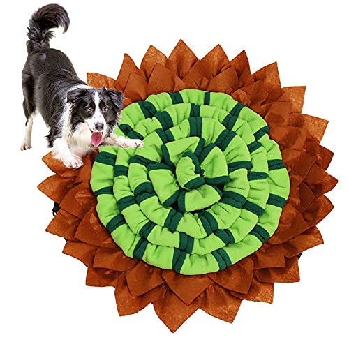 AEITPET Alfombra Olfato Perro Mat Mascotas, Snuffle Mat para Perros Alfombrilla, Juguete de Inteligencia para Perros, Lavables a Máquina, Plegable Aviliable, Alimento Alfombra de Juego