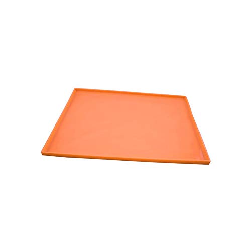 Alfombras Alimentación Mascotas Alimentación Perro Gato Silicona Antiderrame Bandeja Antideslizante Naranja para Caminar Camping Hogar