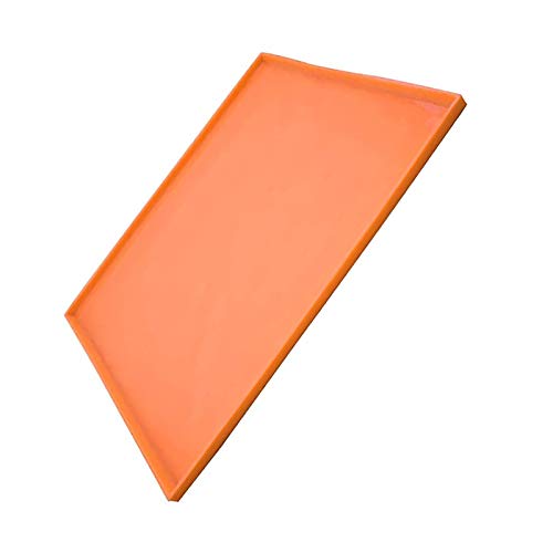 Alfombras Alimentación Mascotas Alimentación Perro Gato Silicona Antiderrame Bandeja Antideslizante Naranja para Caminar Camping Hogar