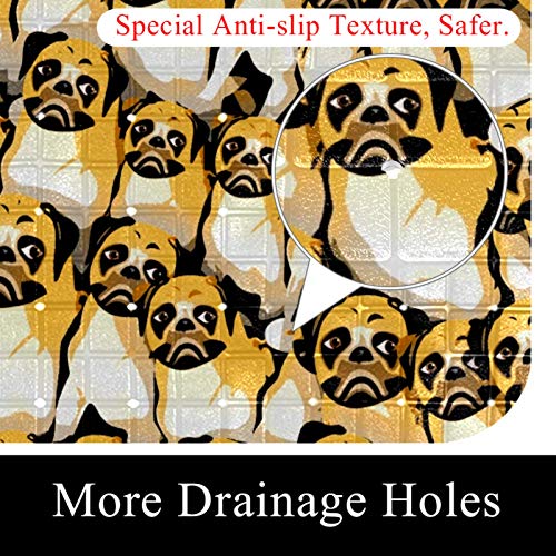 Alfombrilla antideslizante para bañera de bebé, antideslizante, con ventosas, para perros, cachorros, mascotas, bañeras, masaje, ducha