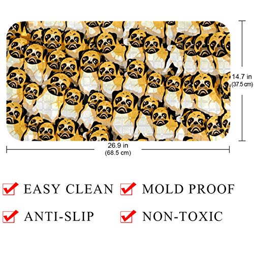 Alfombrilla antideslizante para bañera de bebé, antideslizante, con ventosas, para perros, cachorros, mascotas, bañeras, masaje, ducha