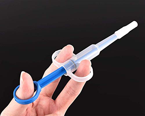 Alimentador de medicina de seguridad reutilizable para mascotas con punta de silicona jeringas dispensador de píldoras kit de alimentación para perros gatos bebé animales (verde)
