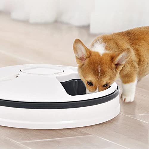 Alimentador Electrónico Automático Para Mascotas Cronometrado, 6 Bandejas Comida Alimentador Automático Agua Para Alimentos Secos Y Húmedos, Recordatorio Sincronización 24 Horas Para Perros Y Gatos.